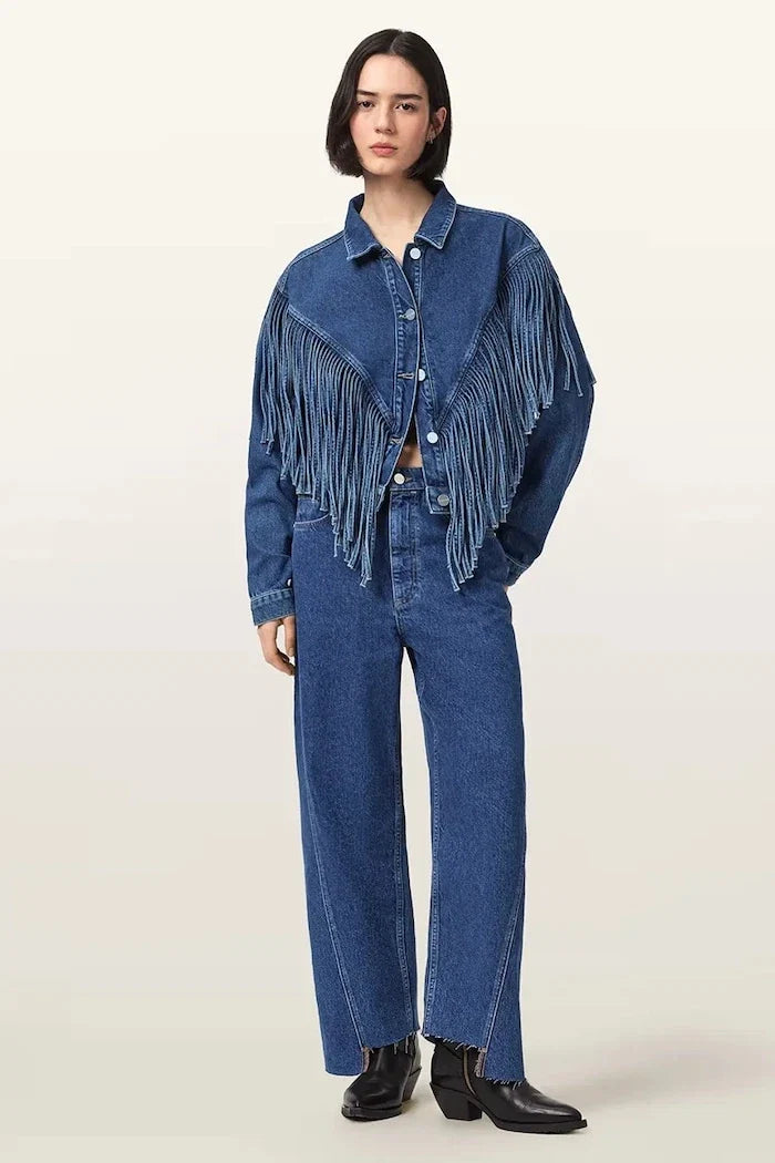 AllSaints loose kadın FOX kot pantolon