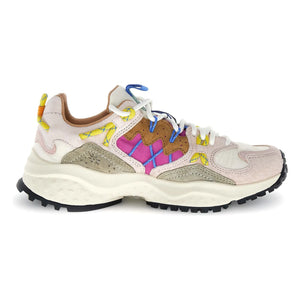 Flower Mountain - Yamabushi Süet ve Naylon Sneakers | Fuşya