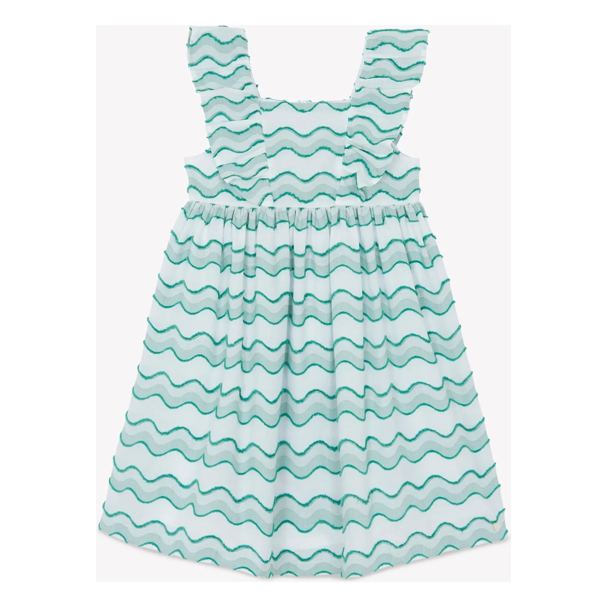Tartine et Chocolat - Wave Pattern Dress | Green