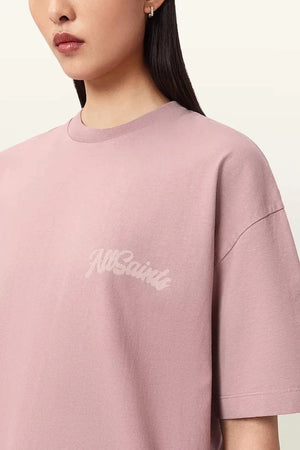 AllSaints Pamuklu Kadın Oversize Tişört ODYSSEY ETTA TEE