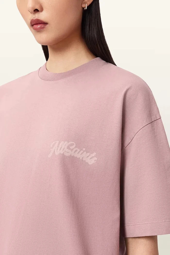 AllSaints Pamuklu Kadın Oversize Tişört ODYSSEY ETTA TEE