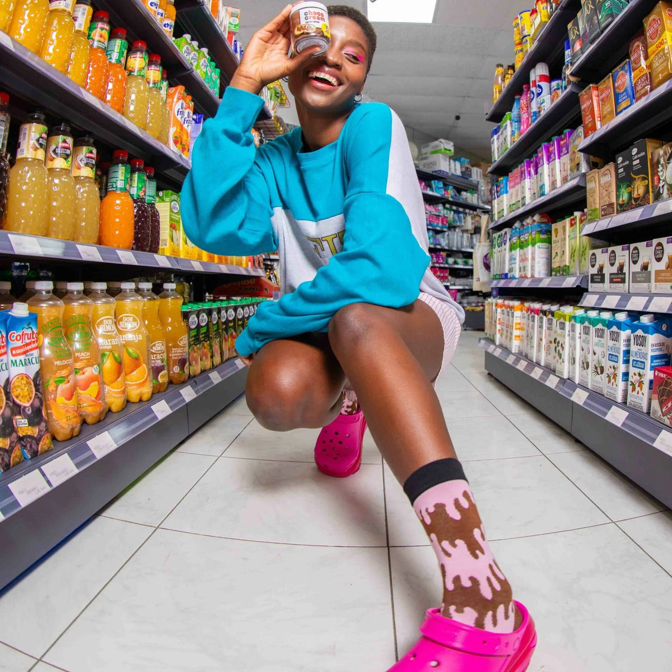 Eat My Socks - Yetişkin Çikolatalı Krema Çorap - Dinossi