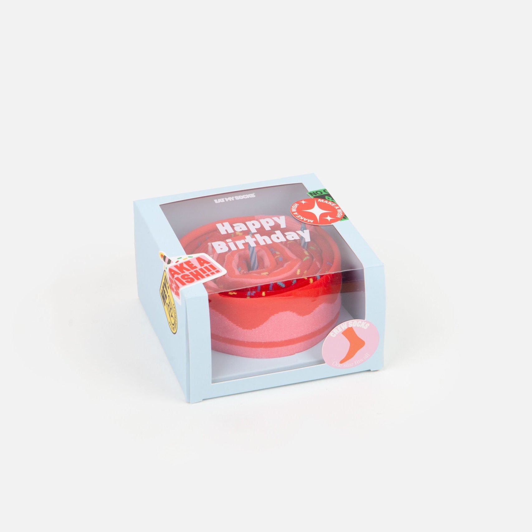 Eat My Socks - Yetişkin İkili Mumlu Doğum Günü Kutlu Olsun Çorap - Dinossi