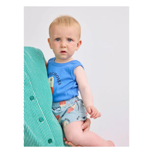 Bobo Choses - Bobo ärmelloser Body aus Bio-Baumwolle | Blau