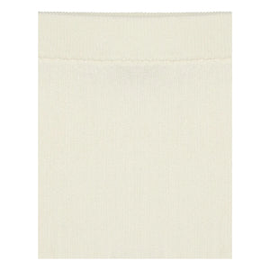FUB - Kurze gestrickte Bio-Baumwollhose mit Spitze | Ecru
