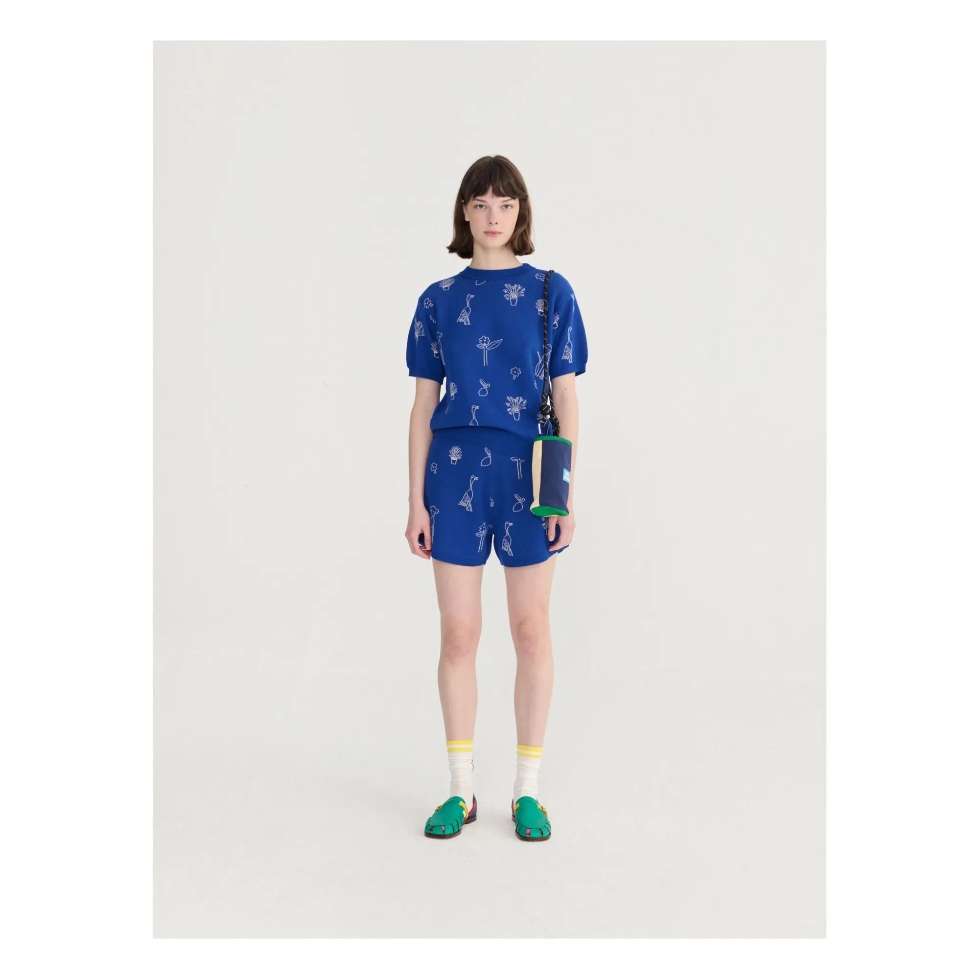 Bobo Choses – Summer Trip Shorts aus Bio-Baumwolle | Blau
