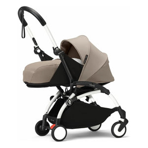 Stokke® - YOYO³ komple bebek arabası 0+ ve 6+ Beyaz çerçeve | Toprak kahverengisi