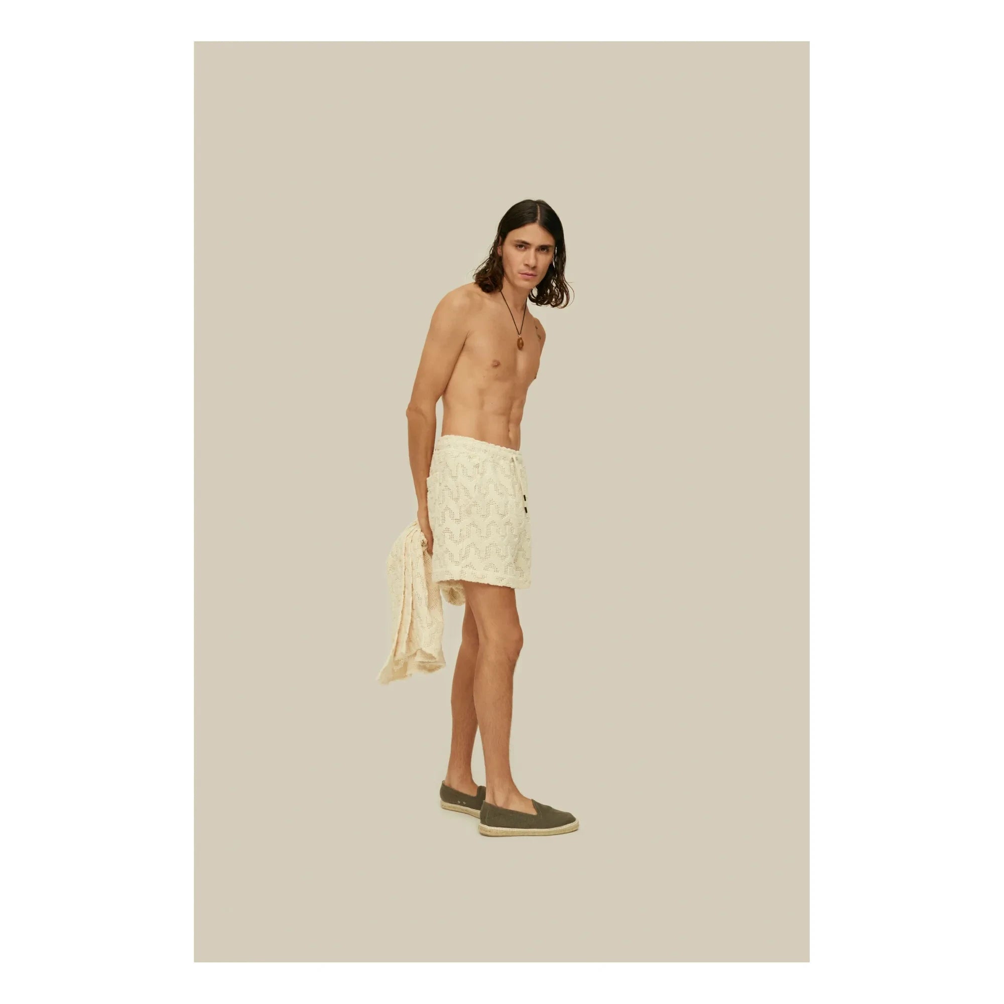 OAS - Atlas Mesh-Shorts | Ecru