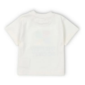 the new society - Mykonos Baby Logo T-Shirt | Ivory