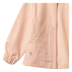 Weizen - Gestreifte Bio-Baumwolljacke Bofo | Pfirsich