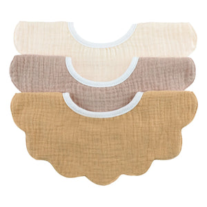 Soft Spot - Bloom Petal Organik Pamuklu Mama Önlükleri - 3'lü Set
