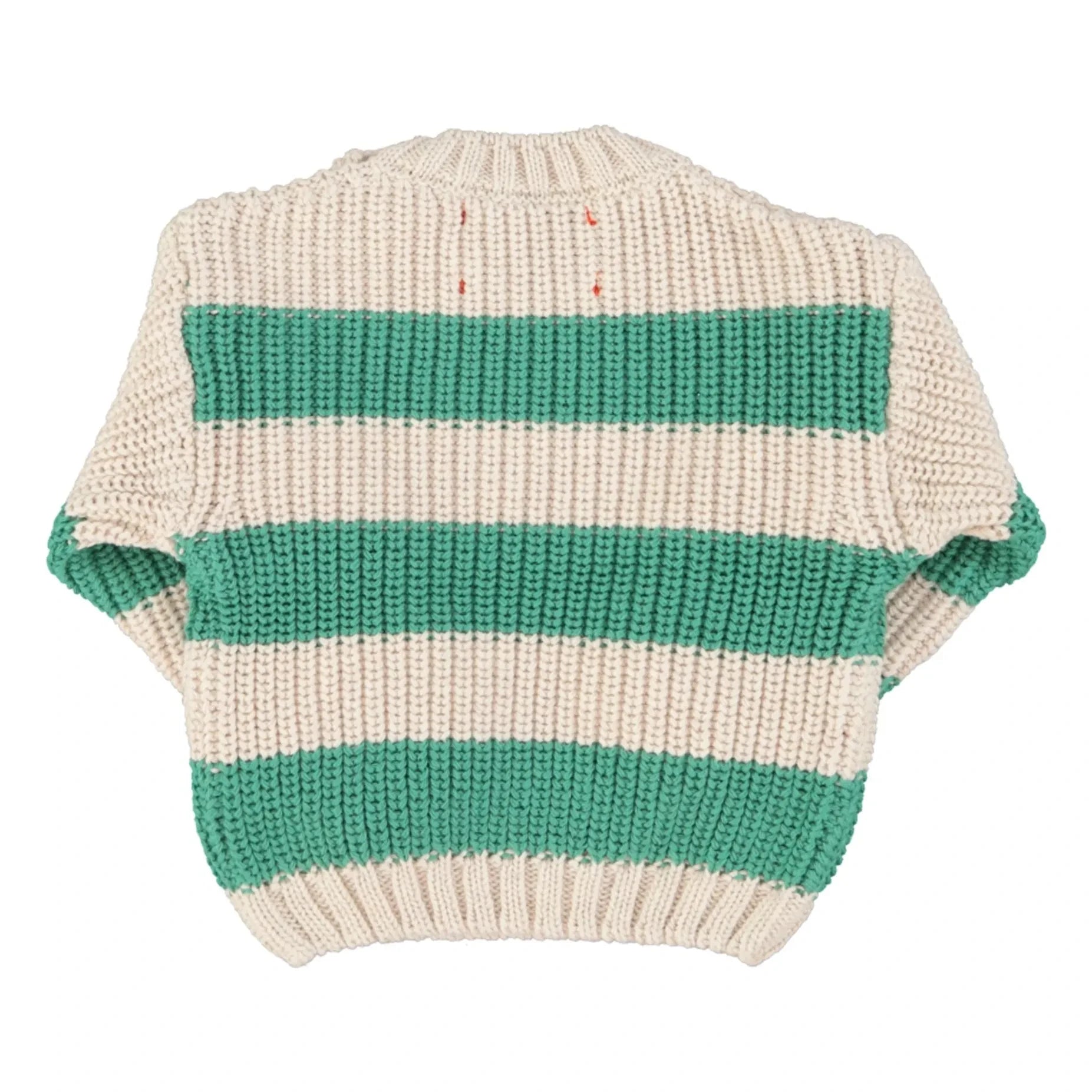 Piupiuchick - Striped Organic Cotton Sweater | Green