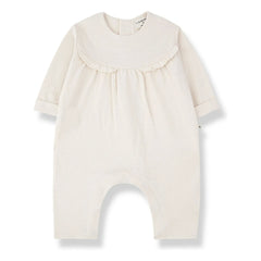 1+ in the family - Pointelle Margot romper | Ivory