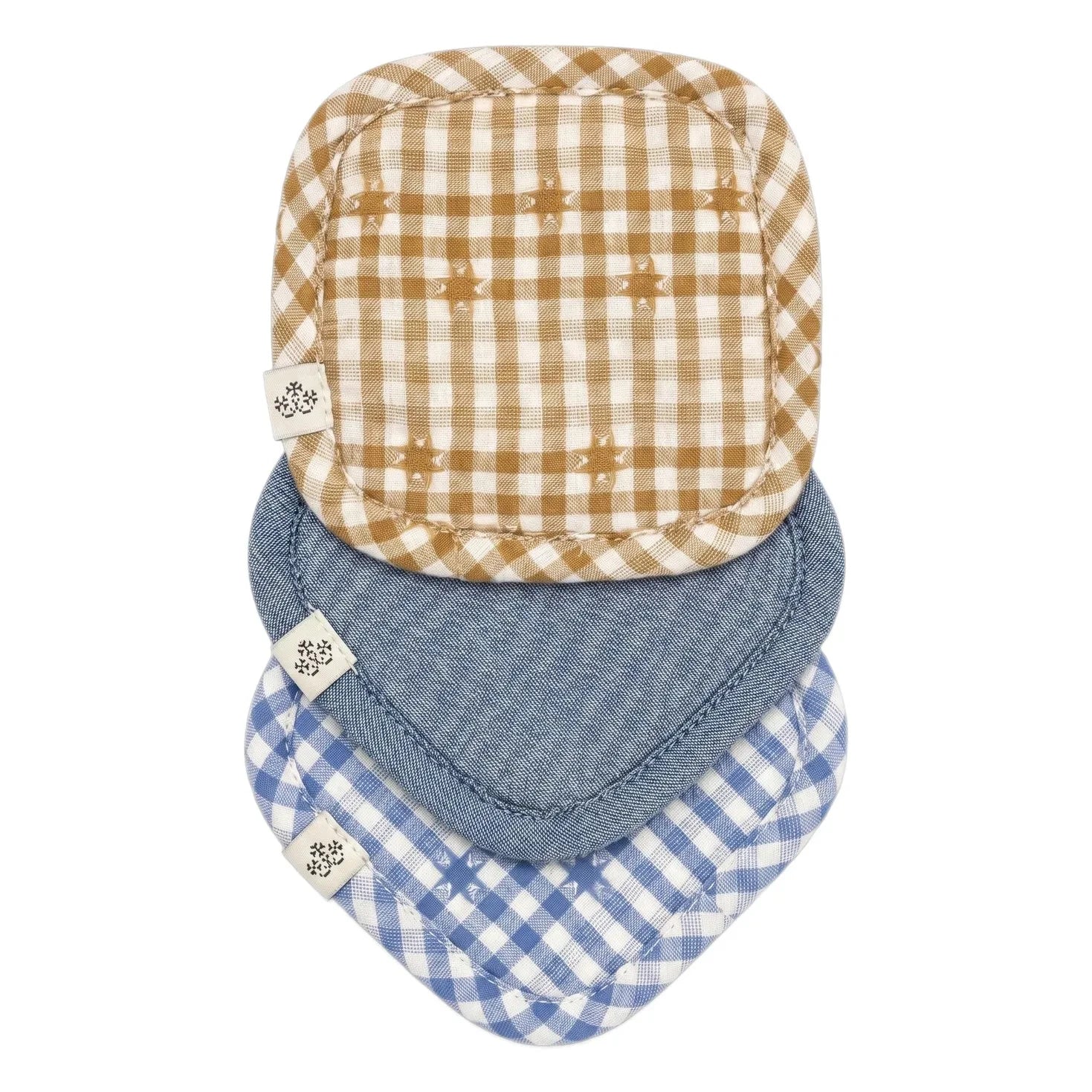 Editions Aimable - Dimitri Pantoffeln - 3er-Set | Blaues Chambray