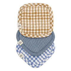 Editions Aimable - Dimitri Pantoffeln - 3er-Set | Blaues Chambray
