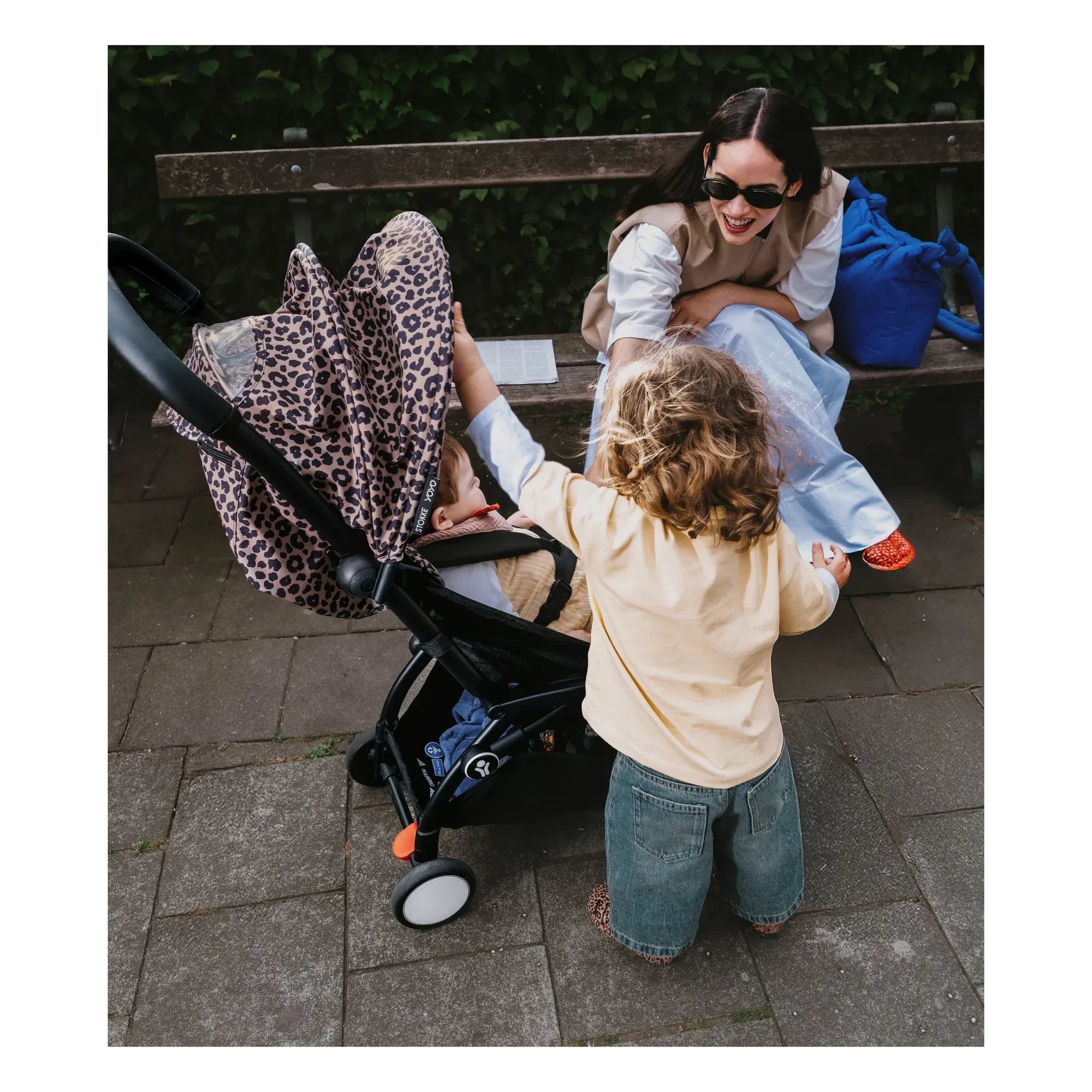 Stokke® - YOYO³ 6+ Bebek Arabası Siyah çerçeve | Leopar