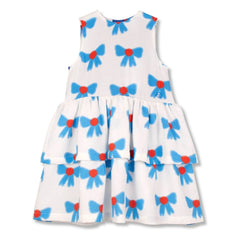 Wynken - Organic Cotton Knotted Dress | Ecru