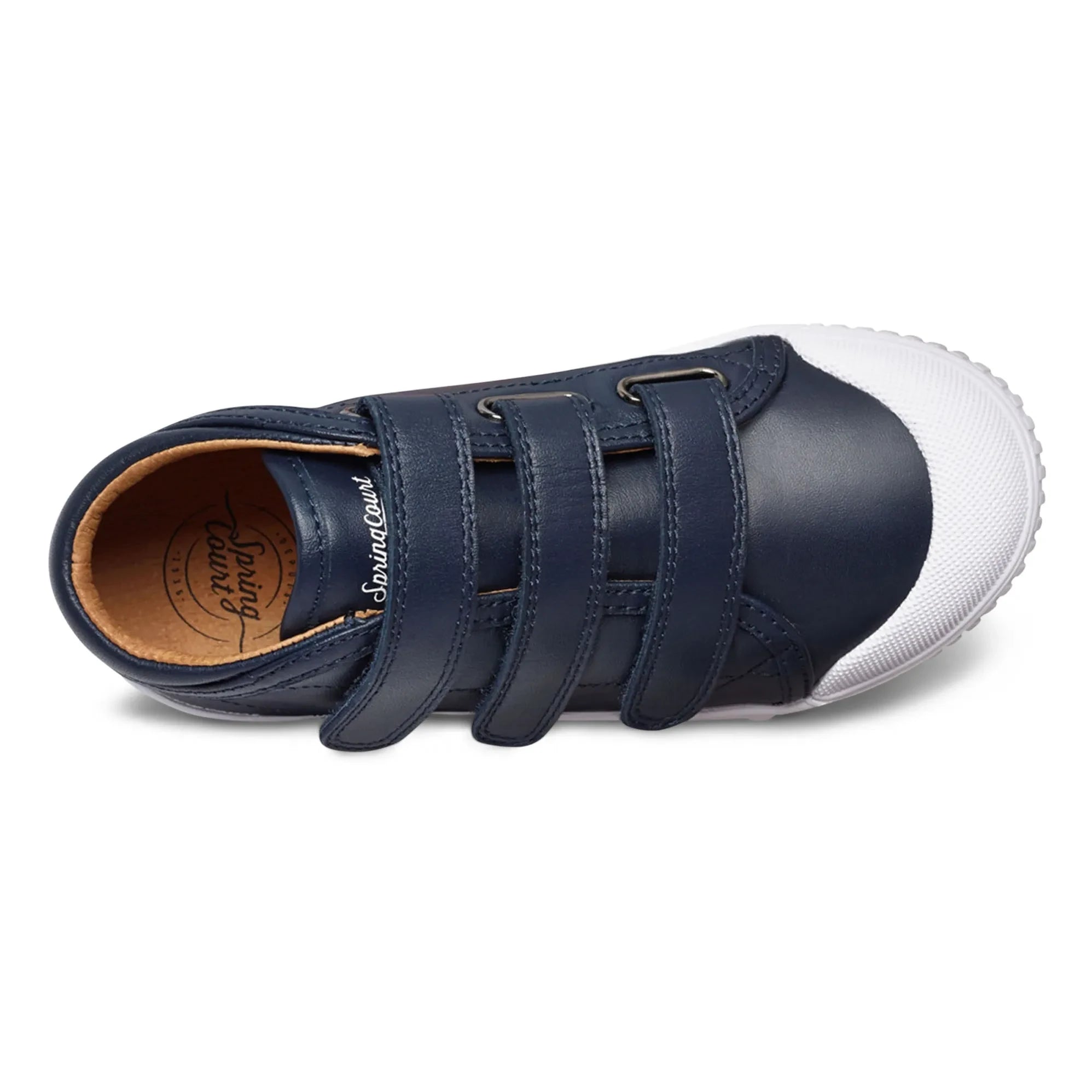 Spring Court - B2 Nappa Yüksek Bilek Cırt Cırtlı Sneakers | Lacivert
