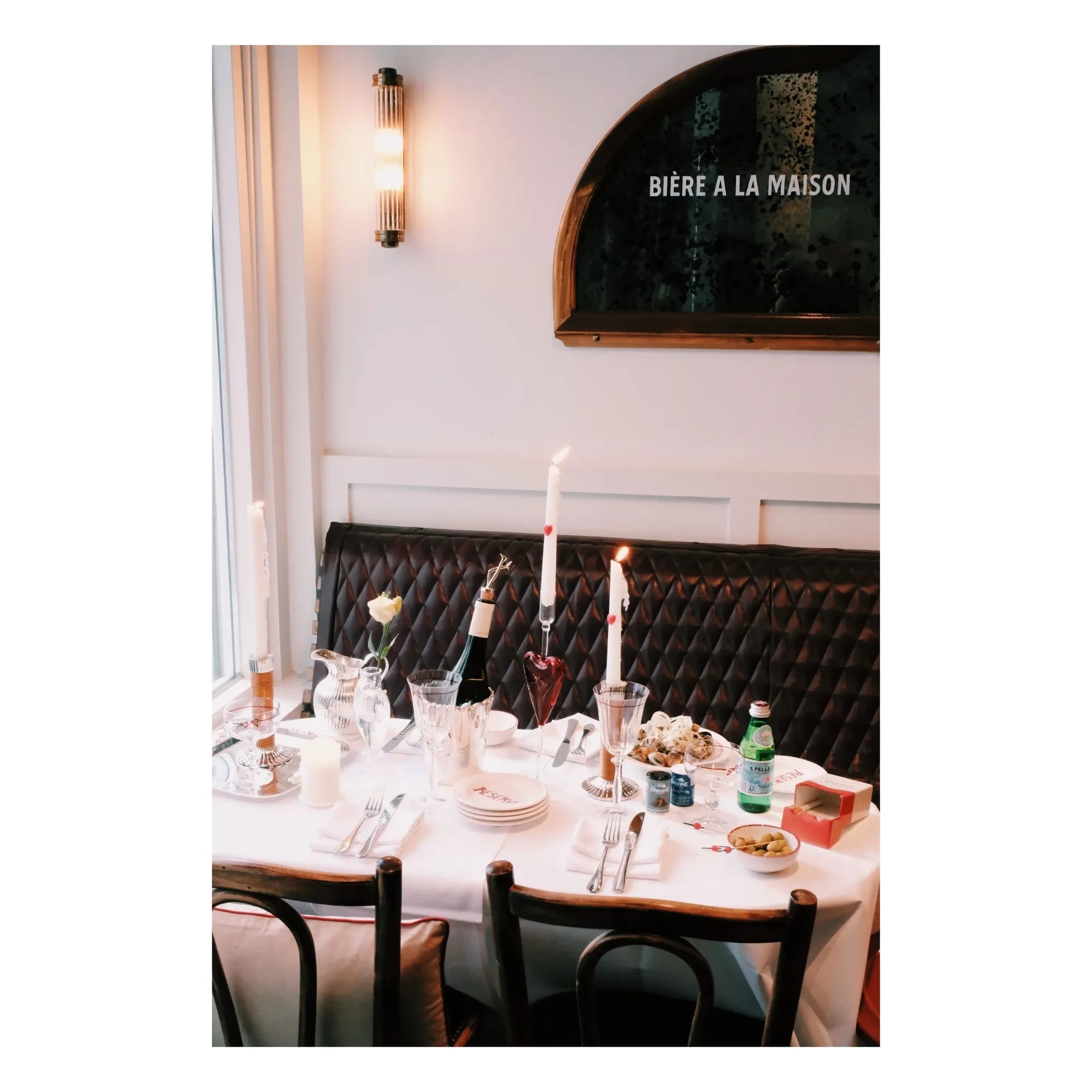 Anna + Nina - Bistro Saplı Bardak | Kırmızı