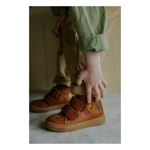 Petit Nord - Sonbahar Hasadı Çizik Sneakers - Uniqua Koleksiyonu | Konyak