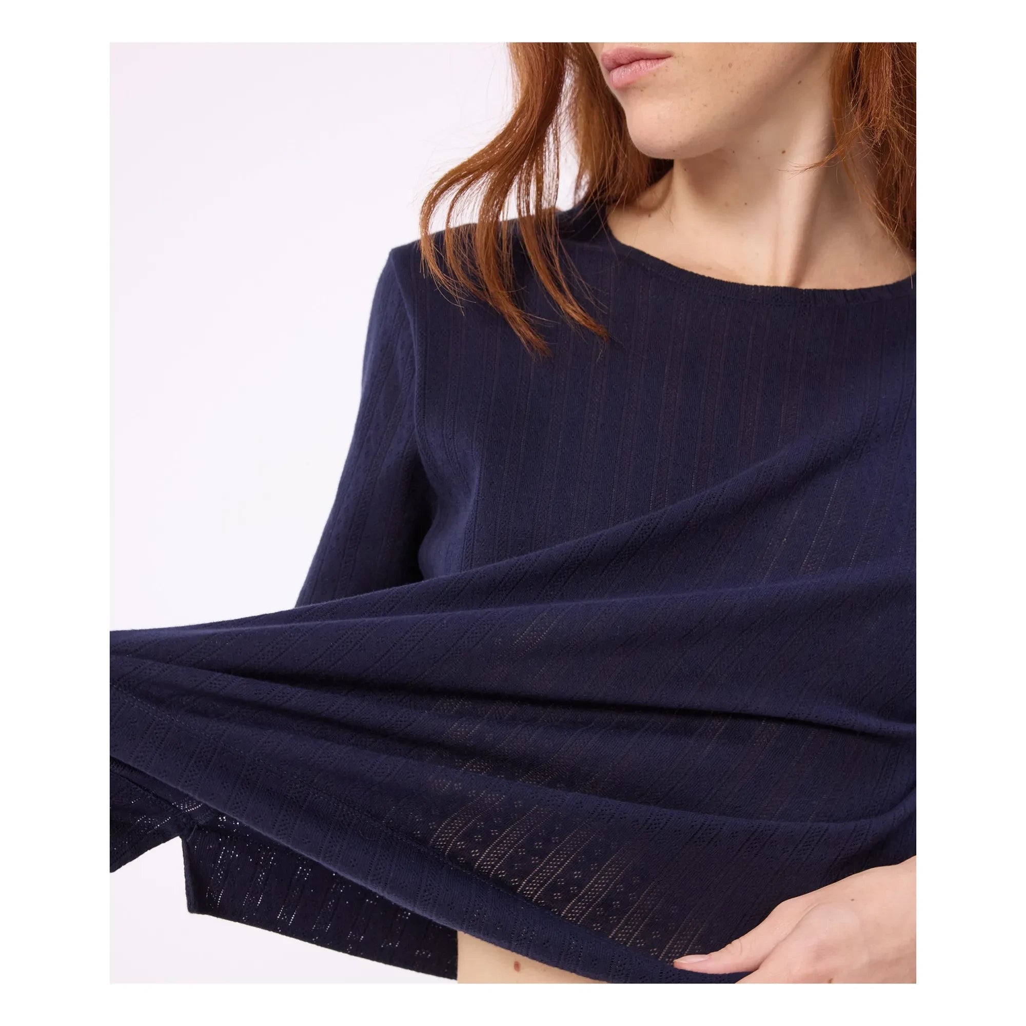 Petit Bateau - Marineblaue flüssige Pyjamahose