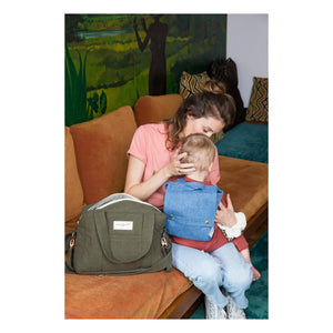 rivedroite - Mini Darcy Recycled Cotton Baby Care Bag | Khaki