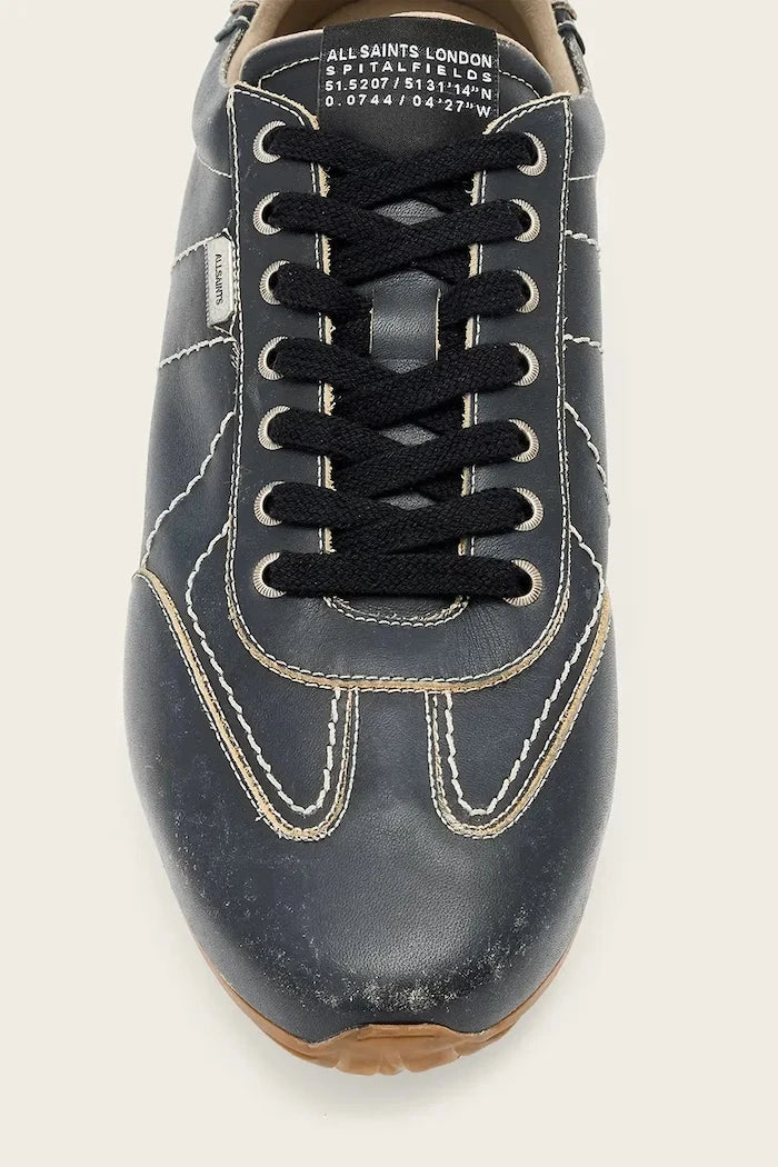 AllSaints Liam Low Top erkek deri spor ayakkabı
