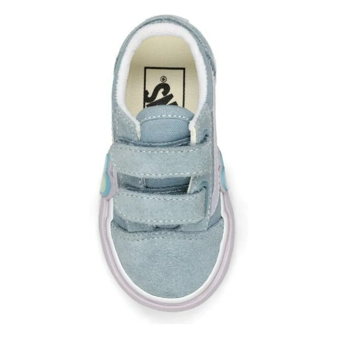Vans - Scratch Sneakers Old Skool V Heart | Gri mavi