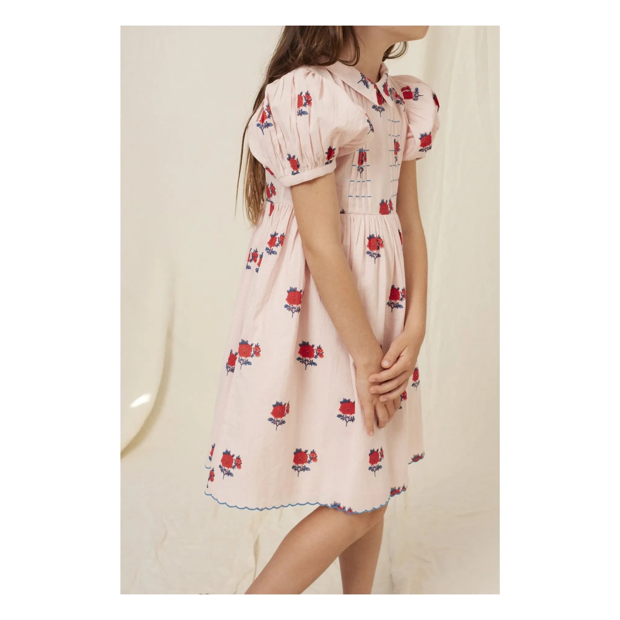Bebe Organic - April Fleurs Polka Dot Dress | Light Pink