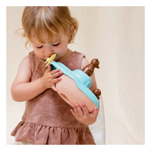 Simple - Bathroom Submarine - Single x Small Brown Teddy Bear | Blue