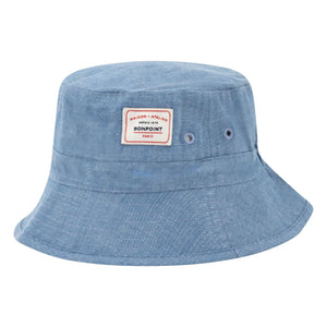 Bonpoint - Piob Chambray Bio Baumwollmütze | Blau