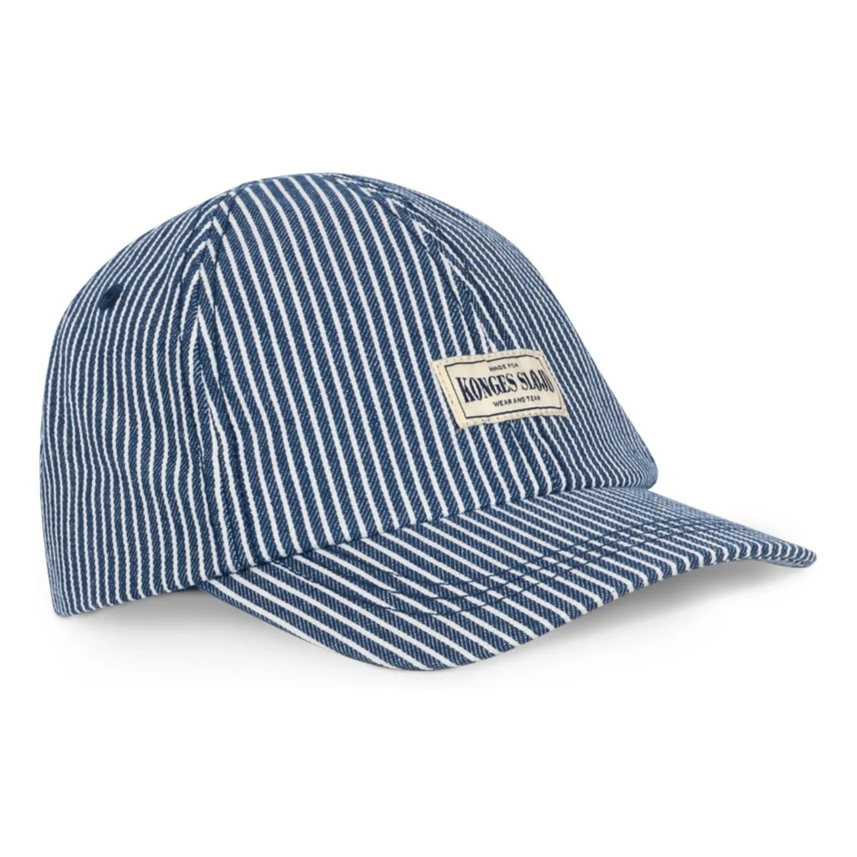 Konges Sløjd - Luc Striped Organic Cotton Hat | Blue