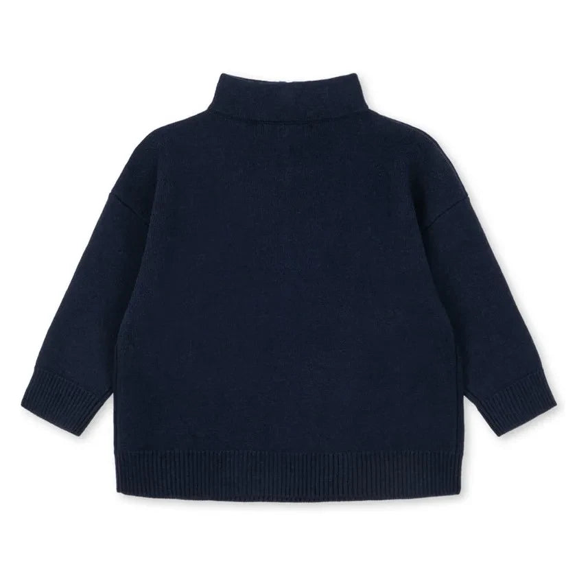 Konges Sløjd - Mano Fermuarlı Sweatshirt | Gece mavisi