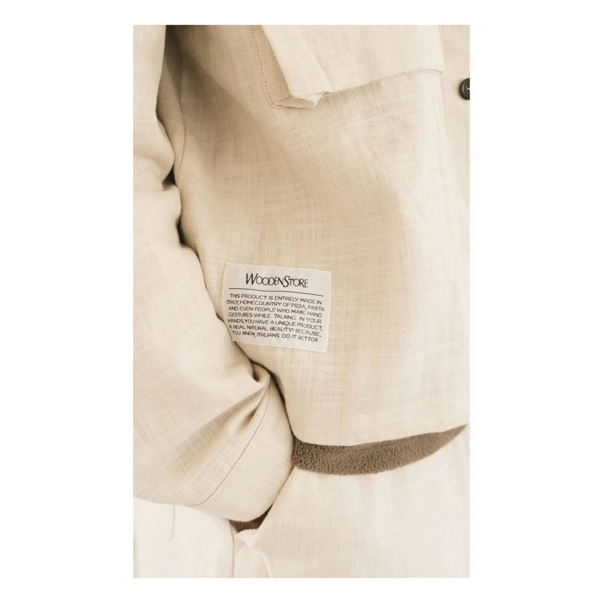 Wooden Store - Militär-Overshirt | Creme