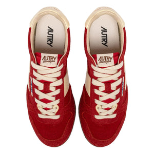Autry - Windspin Low Zweifarbiger Wildleder- und Leder-Sneaker | Rot