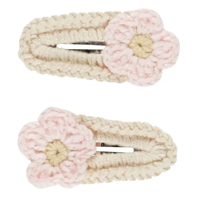 Rylee + Cru - Haarschleifen-Set mit 2 Blumen | Rosa