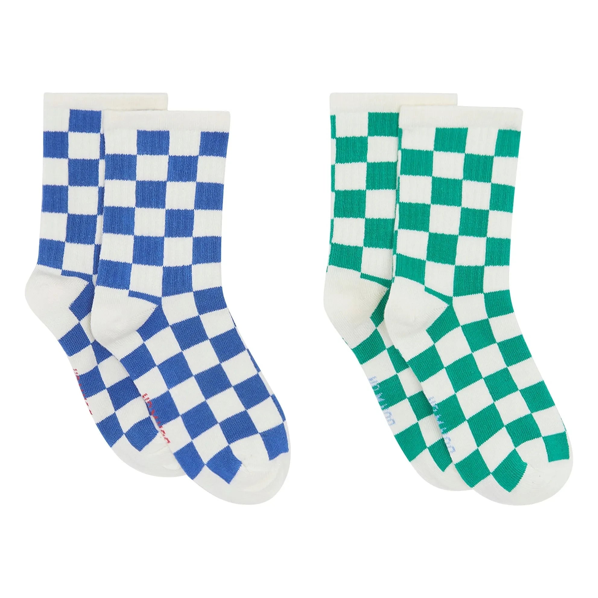 Bonton - Damier çoraplar | Kraliyet mavisi