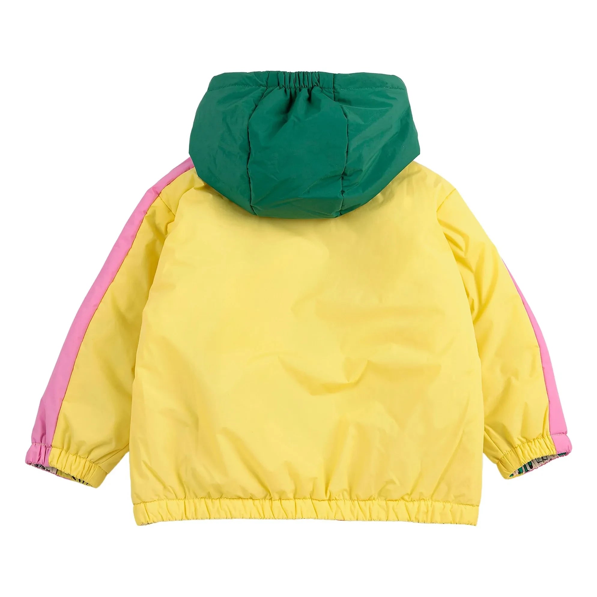 Bobo Choses - Wende-Babyjacke aus recycelter Faser mit Farbblockmuster | Gelb
