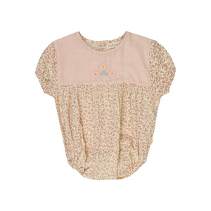 Lilinoa - Jules Liberty embroidered cotton gauze romper | Ecru