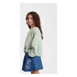 Hundred Pieces - Janis Bestickter Jeansrock | Denimblau