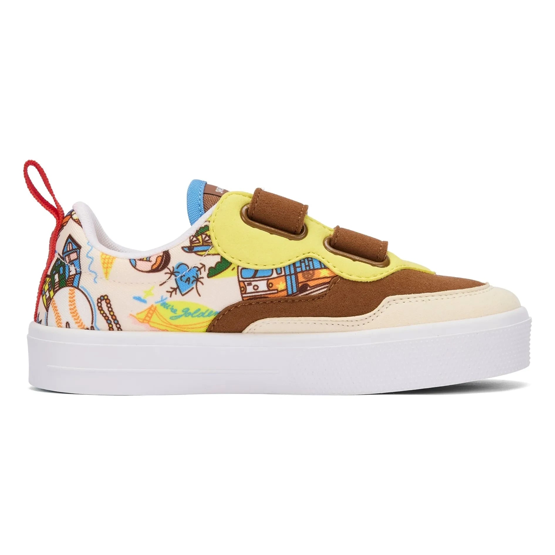 Hello Hossy - San Francisco Sneaker mit Kratz-Detail | Braun