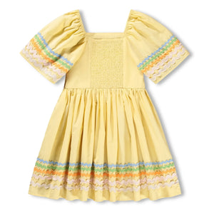 Molo – Clotilde Kleid aus Bio-Baumwolle | Hellgelb