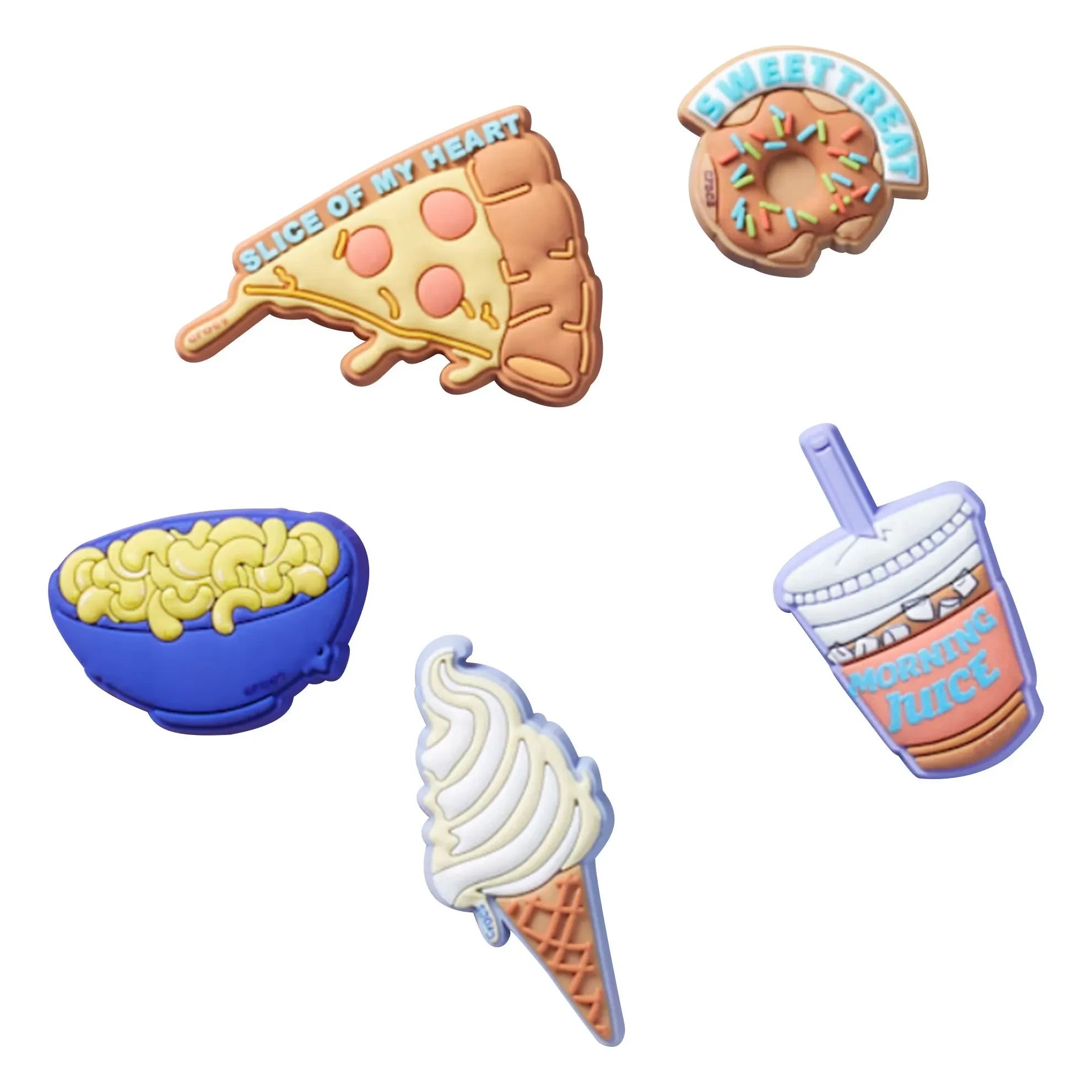 Crocs - 5er-Set Jibbitz Food | Braun