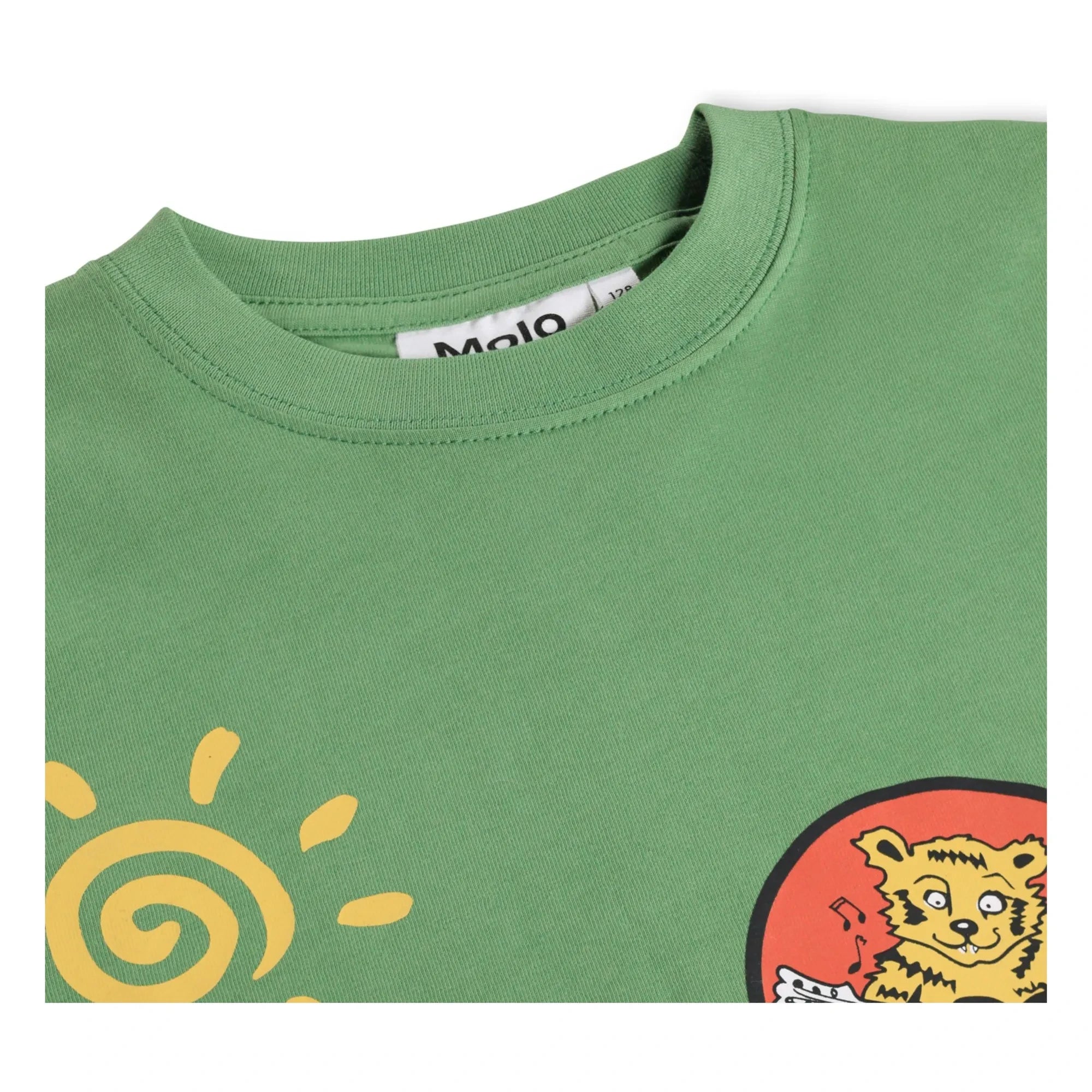Molo - Riley T-shirt Organik pamuklu yamalar | Yeşil