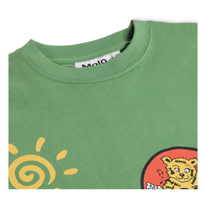 Molo - Riley T-shirt Organik pamuklu yamalar | Yeşil