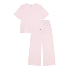 Petit Bateau - Çizgili Organik Pamuk Pijama | Pembe