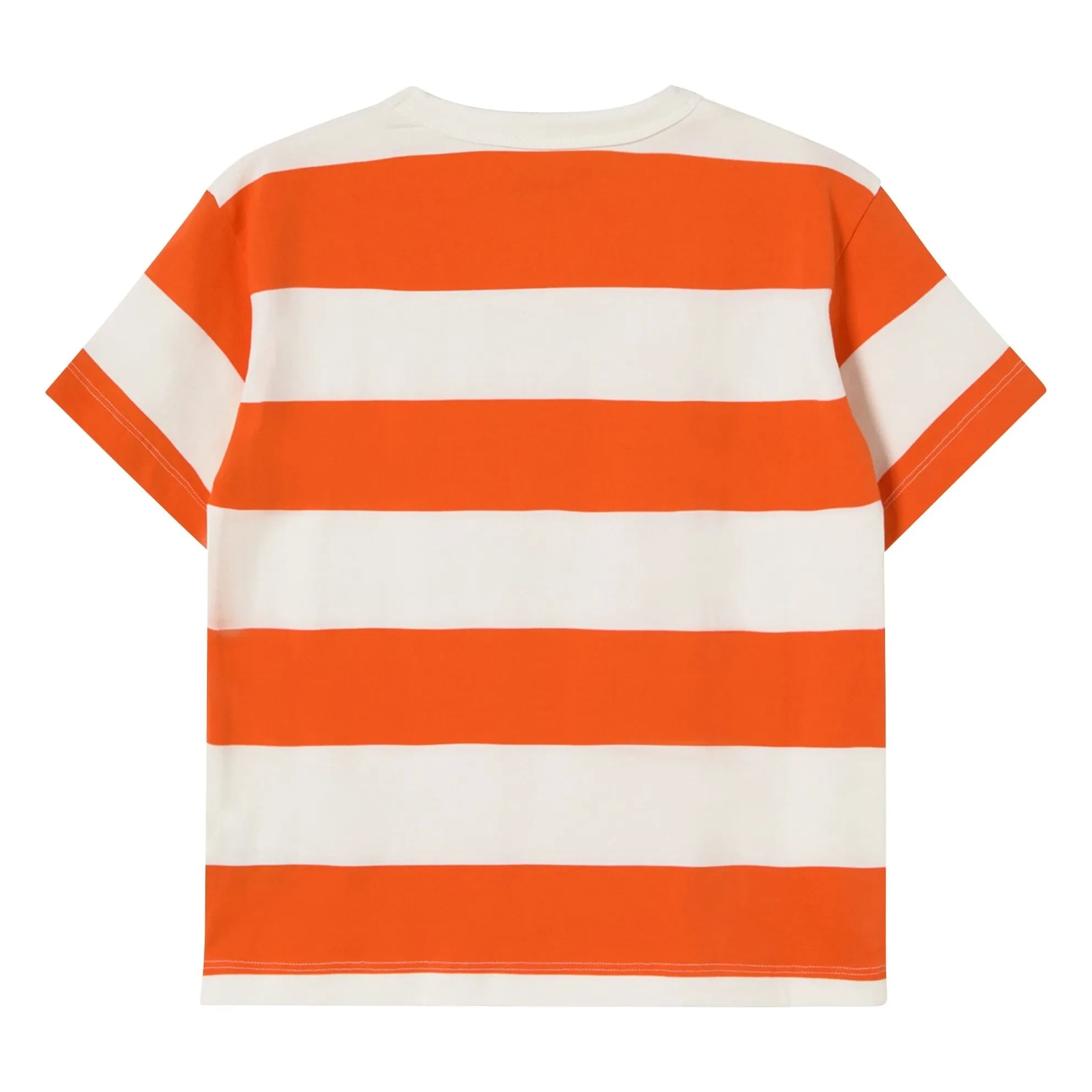Tinycottons - Gestreiftes T-Shirt aus Bio-Baumwolle | Rot