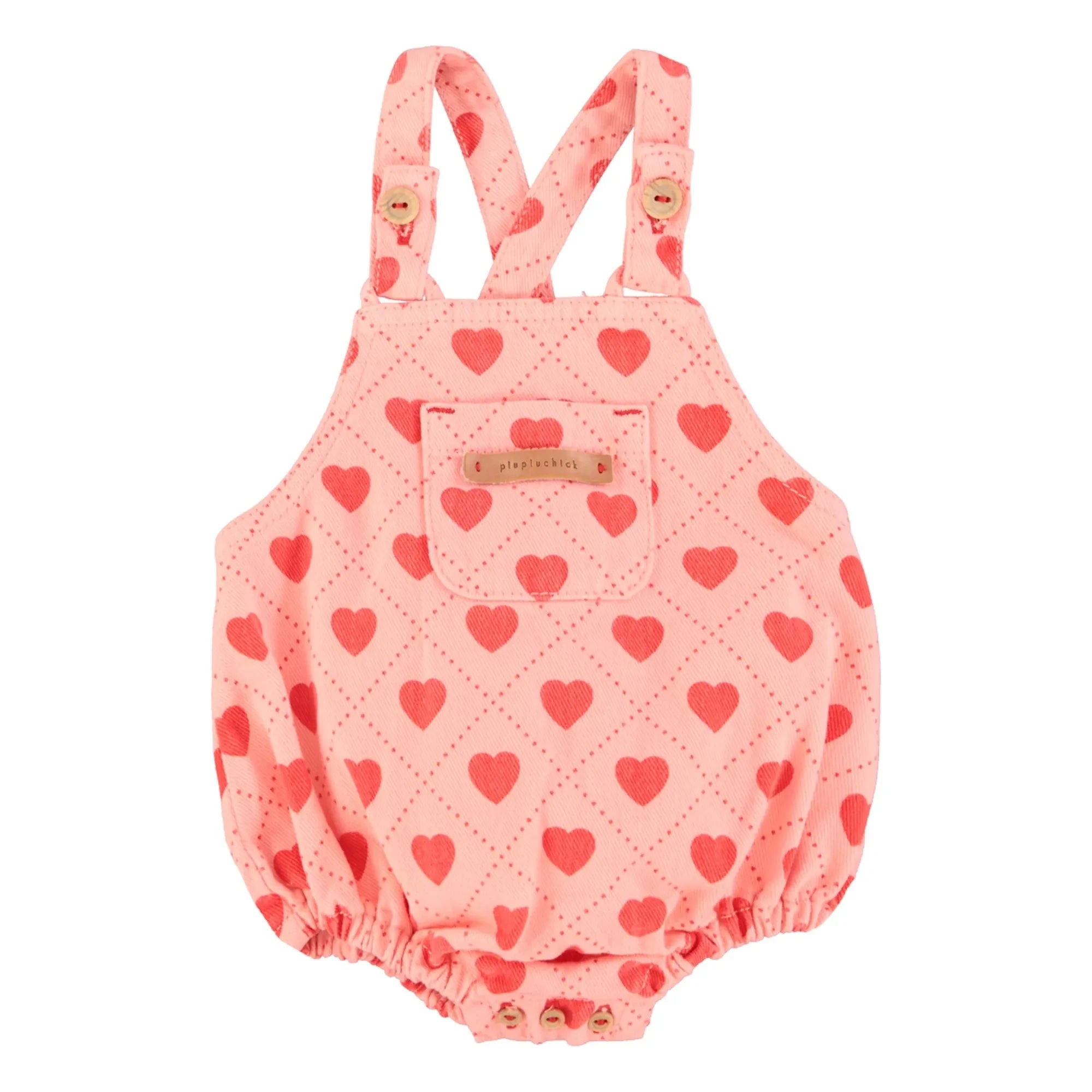Piupiuchick - Twill Hearts tulum | Pembe