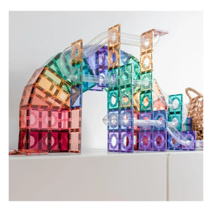 Connetix - Kugelbahn-Paket - 106 Teile | Pastell