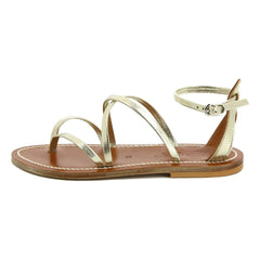 K.Jacques - Epicure Metalik Sandaletler | Şampanya